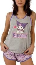 Kuromi Milkshake Women’s Racer Back Tank Top &amp; Dolphin Lounge Shorts Sle... - $29.99