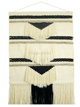 Big Tassel Wall Hanging Modern Wool Wall Tapestry Hand Woven Wall Decor  40x60&quot; - £71.81 GBP
