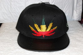 Marijuana Leaf Cannabis Weed Pot Flat Bill Snapback Baseball Cap Hat #5 - £10.67 GBP