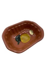 Stangl Pottery Mini Dish Bowl Gelatin Mold Soap Dish Plate Tan Brown Lemon - £26.14 GBP