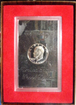 1971-S Eisenhower Silver Dollar - Brown Box - Cameo Proof - £11.90 GBP
