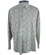 TALLIA Men shirt DRESS long sleeve pit to pit 26 XL sz 17½ PAISLEY cotton  - $24.74