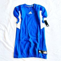 Adidas Techfit Hyped Football Jersey Blue Men's Size M AZ9309 NEW W/TAGS - $14.85