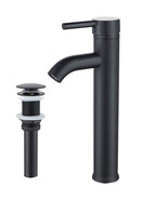 Bathroom Vessel Sink Faucet Single Handle Matte Black Lavatory Vanity Mi... - $81.93 CAD