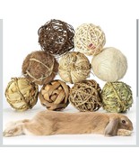 Small Animals Play Balls, Chew Grass Balls &amp; Rolling Chew Toys 9 Pc New - $503.96 MXN