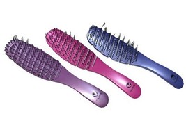 3 pack Calista Smoothie Hair Brush De-tangle Smooth Style Flexible Light... - $39.48