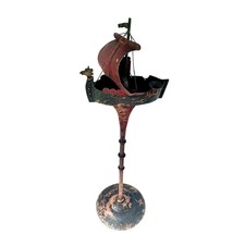 Arts and Crafts Hand-Forged Iron Viking Ship 1900s German - £164.75 GBP
