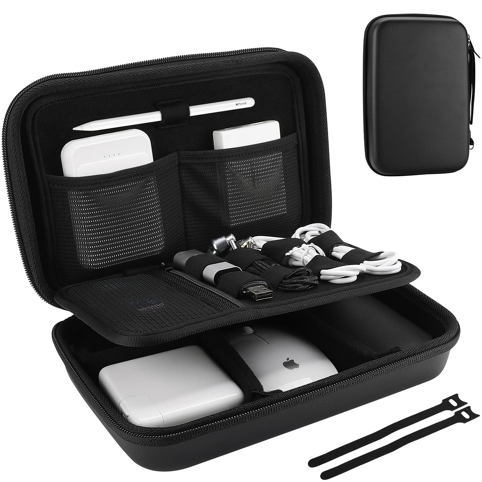 ProCase Hard Travel Electronic Organizer Case for MacBook Power Adapter Charger