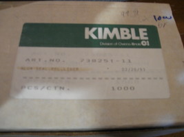 NEW LOT of 1000 Kimble PPL Aluminum Seals Test Tube Lab 11 MM # 738251-11 - $75.99