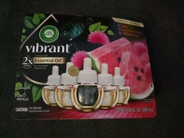 Air Wick Vibrant Essential Oils Refill, Pink Watermelon &amp; Mimosa 5 Ct (B... - $16.69