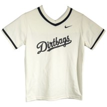 Dirtbags Baseball Shirt Kids Large Long Beach Shirt Boys OFF White Cream Nike - £30.69 GBP