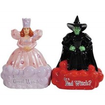 The Wizard of Oz Good Witch or Bad Witch Ceramic Salt &amp; Pepper Shakers S... - $27.08