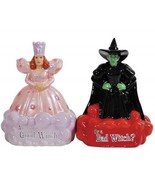 The Wizard of Oz Good Witch or Bad Witch Ceramic Salt &amp; Pepper Shakers S... - $27.08