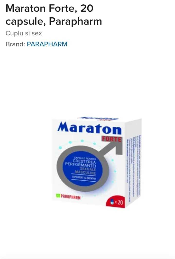 Maraton Forte, 20 capsules, Parapharm Item image 2