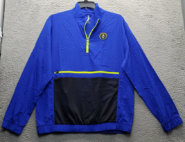 Skechers Golf Performance Rain Jacket Men&#39;s Large Blue Mesh Long Sleeve ... - $24.36