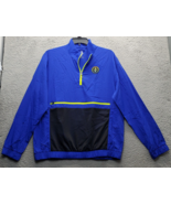 Skechers Golf Performance Rain Jacket Men&#39;s Large Blue Mesh Long Sleeve ... - $33.31 CAD