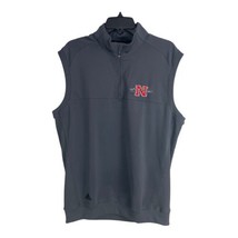 Adidas Mens Jacket Size Medium Gray Vest Nicholls State University 1/4 Z... - £17.35 GBP