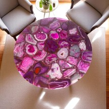 Pink Agate Stone Round Coffee Table Tops, Agate Gemstone Furniture, Home... - $226.56+