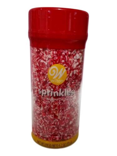 Peppermint Crunch Sprinkles Mix 6.2 oz Decorations Wilton - £6.99 GBP