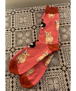 Welsh Pembroke Corgi Crew Socks Pink Red Unisex One Size Black White Tan... - £9.63 GBP