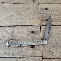 Vintage Colonial Prov RI USA Folding Pocket Single Blade Dagger Knife Old - $10.84