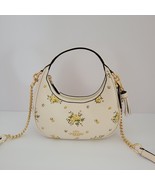 Coach CAK90 Carmen Mini Crossbody Floral Print Embossed Leather Handbag ... - $192.31