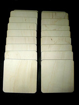 18 Pieces Clear Thin Kiln Dried Sanded Maple Coaster Blanks Lumber Wood 4&quot; - £26.07 GBP