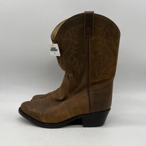 Smoky Mountain 3034Y Boys Brown Pull On Leather Mid Calf Western Boots Size 7 D - £25.50 GBP