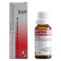 3x Dr Reckeweg Germany R69 Ribs Pain Drops 22ml | 3 Pack - £19.87 GBP
