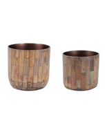 Round Wooden Planter (Set of 2) - €54,74 EUR