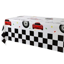 1 Pcs Racing Car Theme Party Plastic Table Cover Boys Birthday Party Decorations - £8.72 GBP