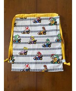 Handmade by PZQUILTS  Child Mario Bros Backpack With Draw Straps - $15.95