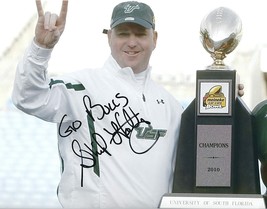 Skip Holtz University of South Florida signed autographed 8x10 photo COA proof - £46.59 GBP