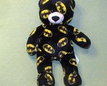 BUILD A BEAR BATMAN 17&quot; DC COMICS PLUSH STUFFED SUPER HERO TEDDY BLACK Y... - $22.50