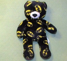 BUILD A BEAR BATMAN 17&quot; DC COMICS PLUSH STUFFED SUPER HERO TEDDY BLACK Y... - £17.98 GBP