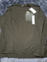 Men&#39;s Long Sleeve Graphic T-Shirt - Goodfellow &amp; Co Dark Green/Shapes Me... - £6.38 GBP