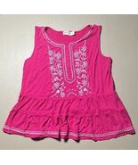 Faded Glory Sleeveless Top Women’s S (4-6) Pink W/ Embroidered Flowers - $20.73 CAD