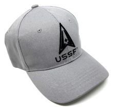 United States Space Force Ussf Logo Solid Grey Curved Bill Adjustable Hat Cap - £10.59 GBP