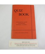Quiz Book Fundamental Facts Concerning Alcohol Temperance Booklet &amp; Book... - £15.97 GBP