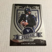 2021 Panini Prizm BYU / New York Jets Zach Wilson Crusade Rookie Card #168 - £2.86 GBP