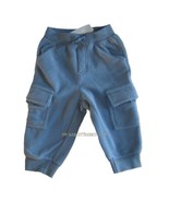 NWT Gymboree LITTLE CONDUCTOR Fleece Cargo Pants 6 9 12 - £7.83 GBP