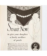 1929 Add A Pearl Necklace Advertisement Antique Jewelry Ephemera  - $28.07 CAD