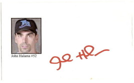 John Halama Autographed 3x5 Index Card Baseball Signed - $9.65