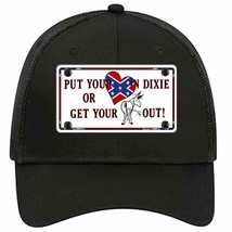 Heart In Dixie Novelty Black Mesh License Plate Hat - $28.99