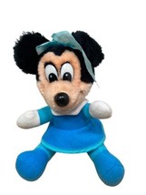 Disney Plush Minnie Mouse Mickey&#39;s Christmas Carol Stuffed Animal Vintag... - $10.43