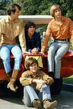 The Monkees 24x36 Inch Poster Davy Jones Mickey Dolenz Peter Tork Group By Car - £23.18 GBP