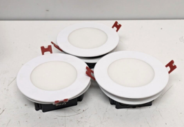 Commercial Electric 4&quot; Flush Round LED Integrated Recessed Lighting Kit 3-Pack - £20.24 GBP