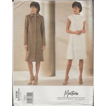 Vogue 2538 Claude Montana Minimalist Coat and Dress Pattern Size 8 10 12 Uncut - £34.49 GBP