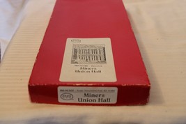 HO Scale Scale Structures Ltd., Miners Union Hall, Craftsman Kit #1502 BNOS - £78.10 GBP