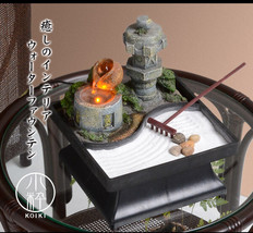 Japanese Garden Style With LED Light Bonsai Japanese Style Tabletop Fountain - £201.79 GBP